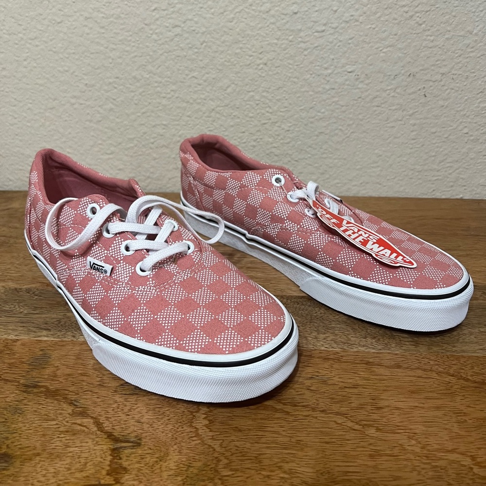 Pink Checkered Women’s Vans Skate Shoe
